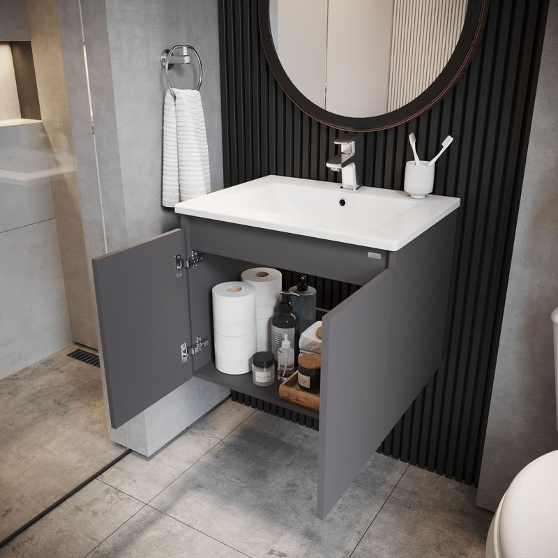 Baños-Mueble-King-Simple-600-2-Puertas-Softclose-Plomo-C-Lavamanos