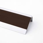 Instalacion-y-Repuestos-Perfil-Nariz-Escalon-Aluminio-PVC-Marron-Sobreponer-APM61-Mate-61x30x2500-mm