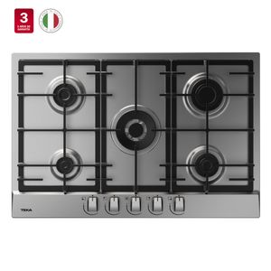 Encimera a Gas 5 Quemadores inox