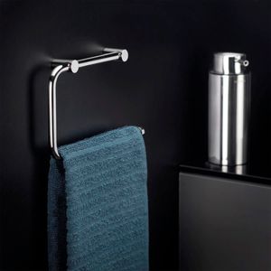 Toallero aro Logic inox. brillo