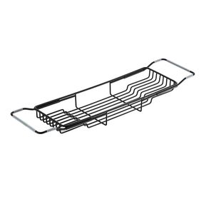 Contenedor de Tina Ajustable Kubika Negro 65x17 cm