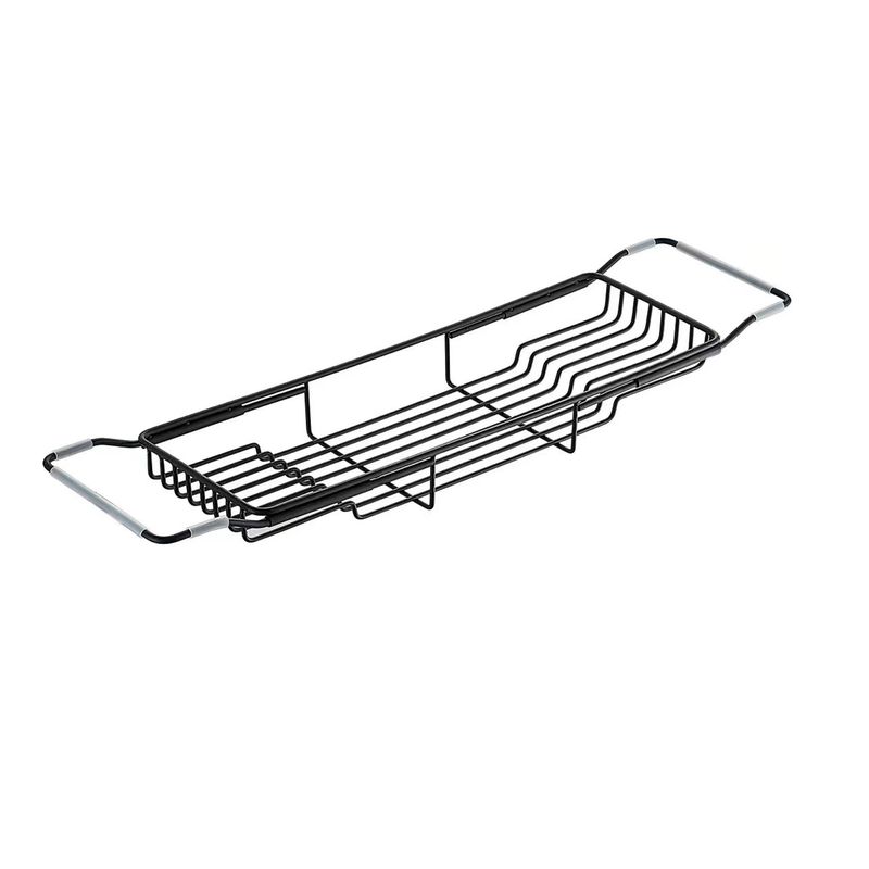Baños-Contenedor-de-Tina-Ajustable-Kubika-Negro-65x17-cm