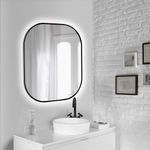 Baños-Espejo-Sharon-60ox700mm-Negro-Mate-con-Led