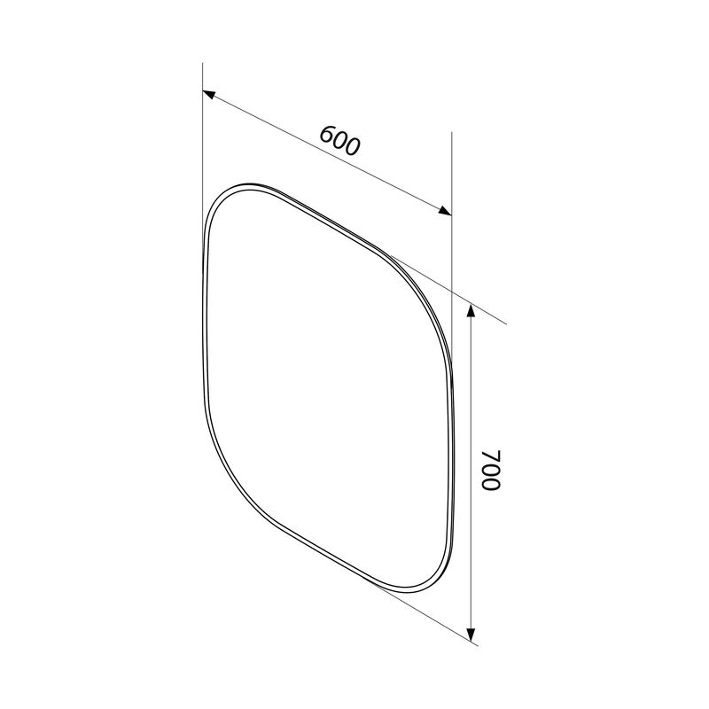 Baños-Espejo-Sharon-60ox700mm-Negro-Mate-con-Led