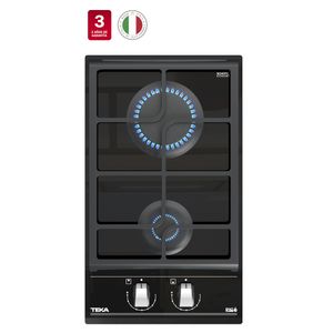 Encimera Cristal Gas ExactFlame 2q Empotrada 30 cm