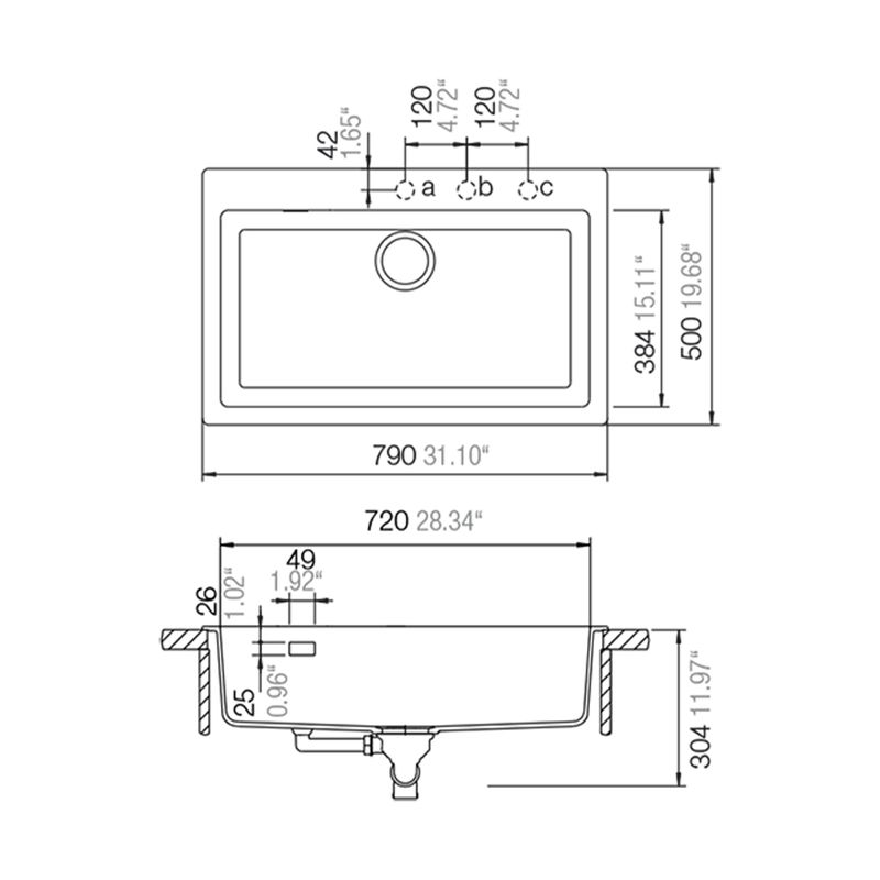 Cocina-Lavaplatos-Schock-Signus-N-100-Xl-Polaris