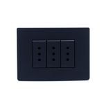 Instalacion-y-Repuestos-Placa-Armada-S33-Noir-Mate-Tomacorriente-Triple-10A-119x86-mm