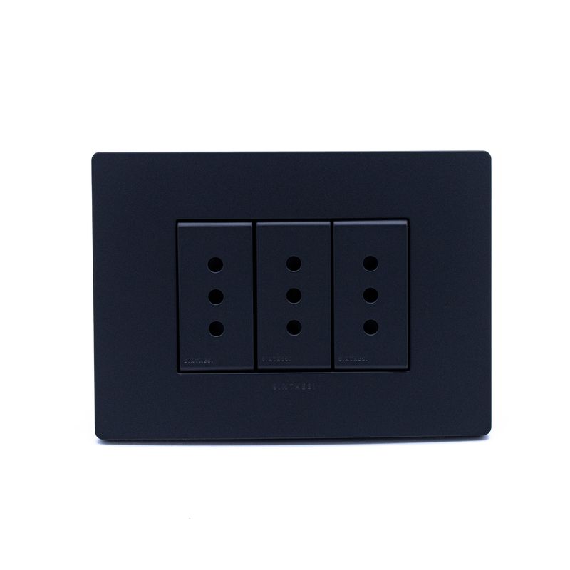 Instalacion-y-Repuestos-Placa-Armada-S33-Noir-Mate-Tomacorriente-Triple-10A-119x86-mm