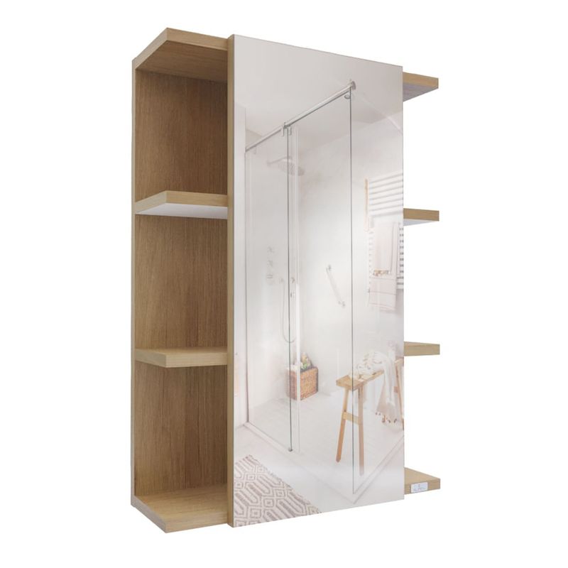 Baños-Mueble-De-Baño-Suspendido-Ray-con-Espejo-Beige