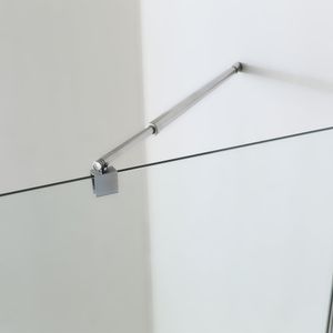 Mampara Style Fija Cromo 1000x1980 mm Laminada
