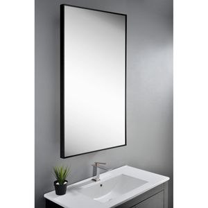 Espejo Ebro Rectangular Borde Negro 1000x600 mm