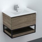 Baños-Mueble-de-Baño-Delfos-Iron-Cajon-y-Repisa-con-Lavamanos-Negro-700-mm