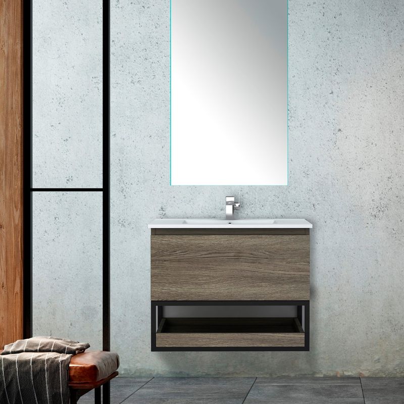 Baños-Mueble-de-Baño-Delfos-Iron-Cajon-y-Repisa-con-Lavamanos-Negro-700-mm