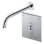 Baños-Griferia-Lavamanos-Docolelectric-a-Muro-con-sensor-Cromado-Cepillado