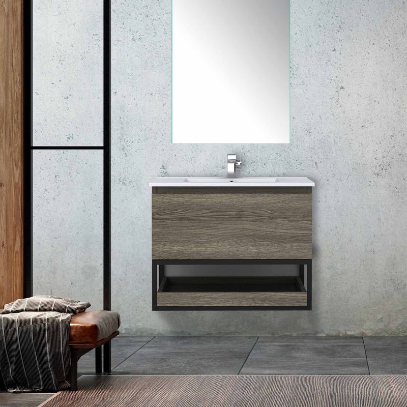 Baños-Mueble-de-Baño-Delfos-un-Cajon-y-Repisa-Bandeja-Deslizante-con-Lavamanos-Base-Cinder-1200-mm