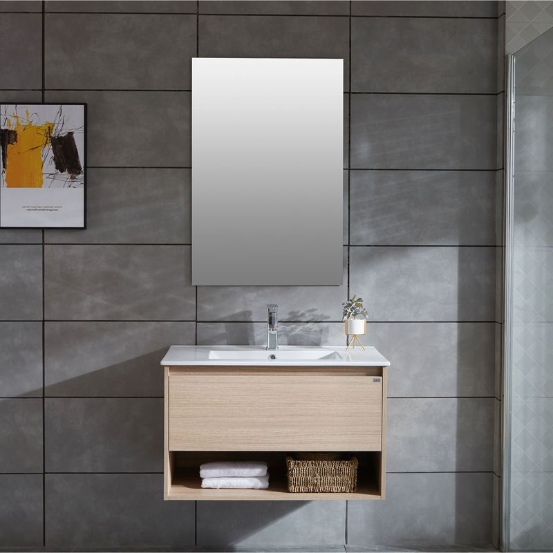 Baños-Mueble-de-Baño-Queen-Cajon-y-Repisa-con-Lavamanos-y-Fijaciones-Soft-700-mm