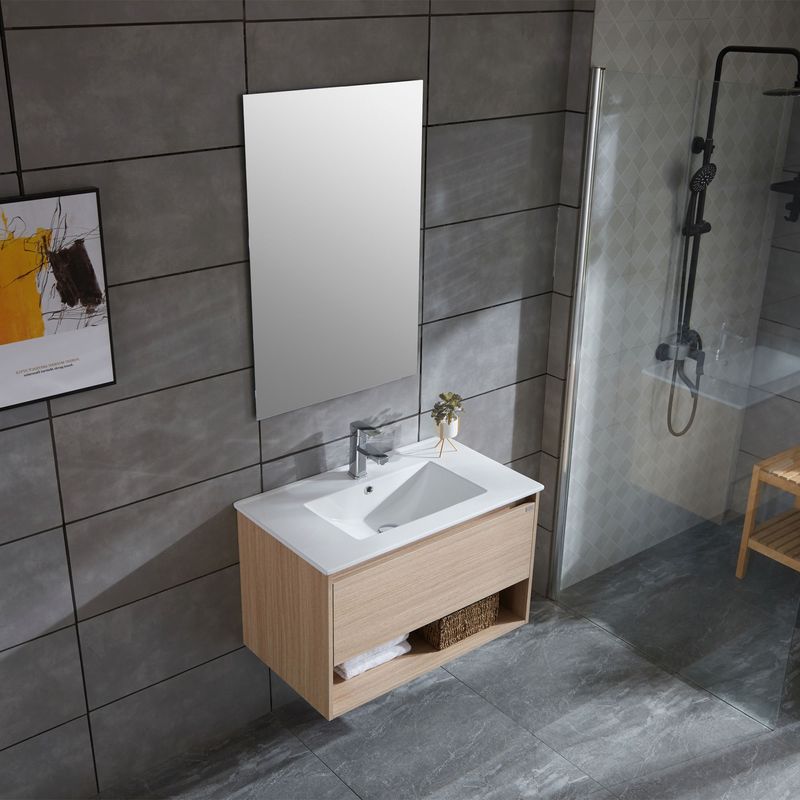 Baños-Mueble-de-Baño-Queen-Cajon-y-Repisa-con-Lavamanos-y-Fijaciones-Soft-700-mm