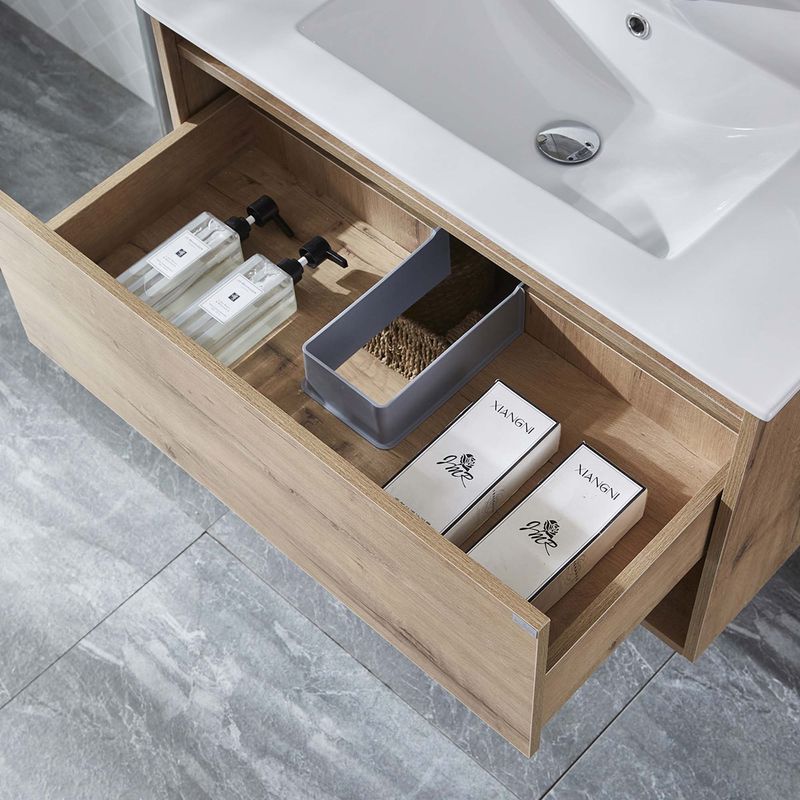 Baños-Mueble-de-Baño-Queen-Cajon-y-Repisa-con-Lavamanos-y-Fijaciones-Soft-700-mm