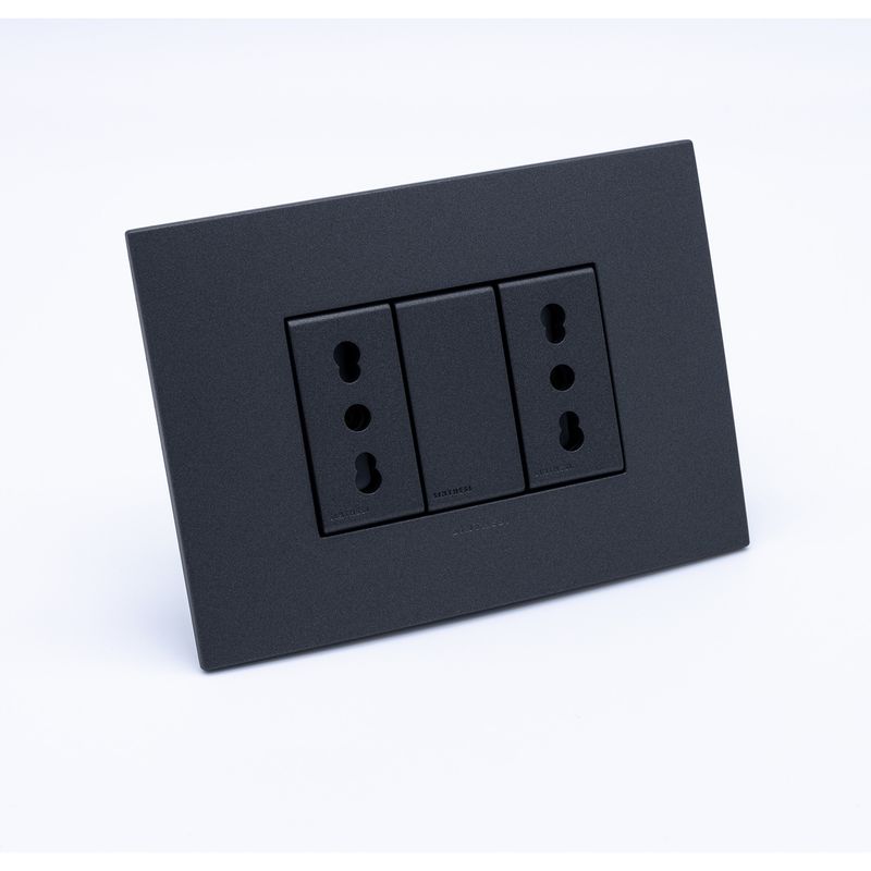 Instalacion-y-Repuestos-Placa-Armada-S44-Carbon-Tomacorriente-Doble-16A-125x45-mm