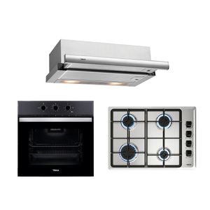 Kit Horno HBB -510 BK + Encimera HLX-540 BUT + Campana TL 6310 Inox