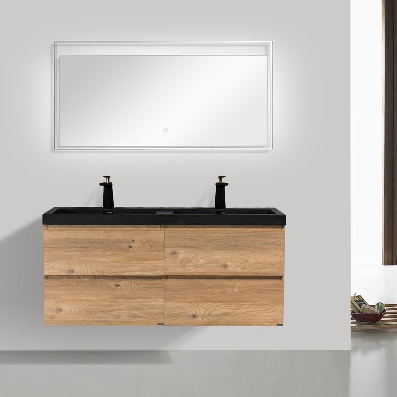 Baños-Mueble-de-Baño-City-Doble-con-Lavamanos-Negro-Mate-y-Desague-Base-Nutwood-1200x500x520-mm