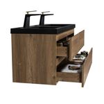 Baños-Mueble-de-Baño-City-Doble-con-Lavamanos-Negro-Mate-y-Desague-Base-Nutwood-1200x500x520-mm