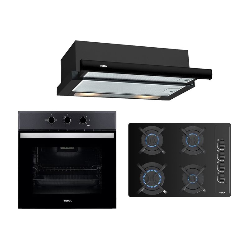 Cocina-Kit-Horno-HBB-510-BK---Encimera-GBC-64003-BUT---Campana-TL-6310-Negra