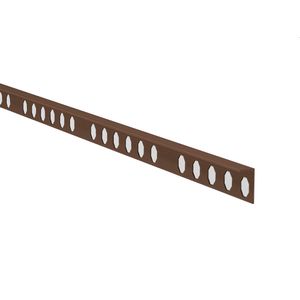 Moldura Perfil L Novosuelo Bronce Mate 12.5x2500 mm