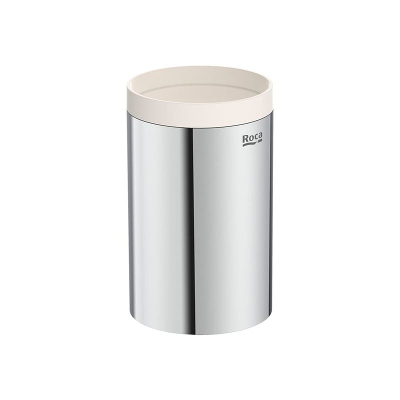 Baños-Vaso-Portacepillos-Encimera-Hotel-s-Round-Cromado-121x85x74mm