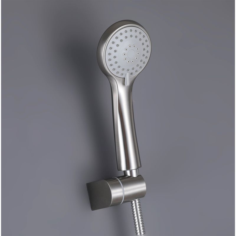Baños-Griferia-Ducha-Tina-New-home-Expuesta-C-Ducha-Fono-Flexible-Soporte-Brushed