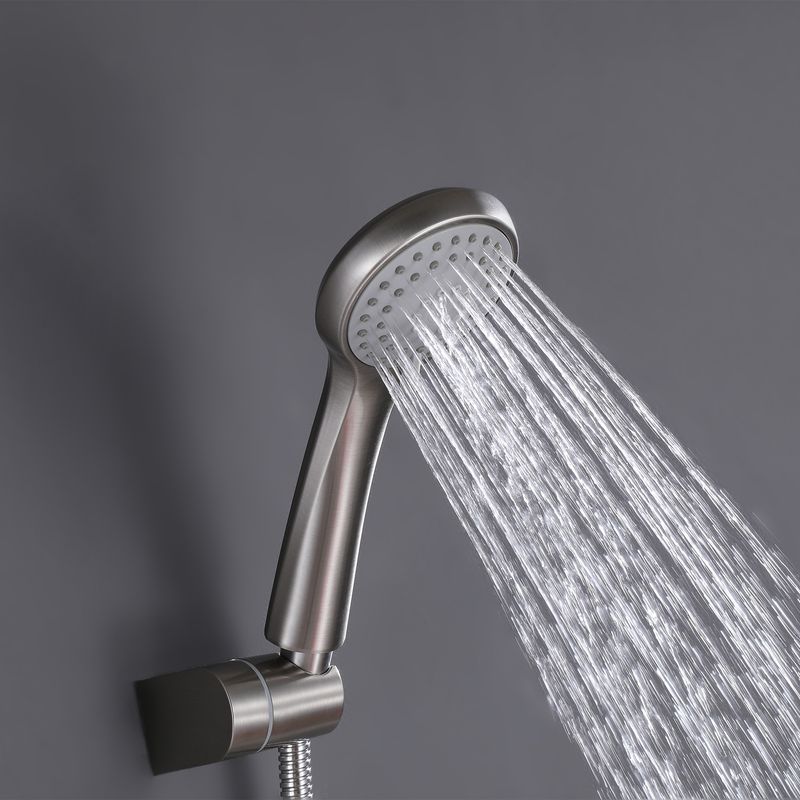 Baños-Griferia-Ducha-Tina-New-home-Expuesta-C-Ducha-Fono-Flexible-Soporte-Brushed
