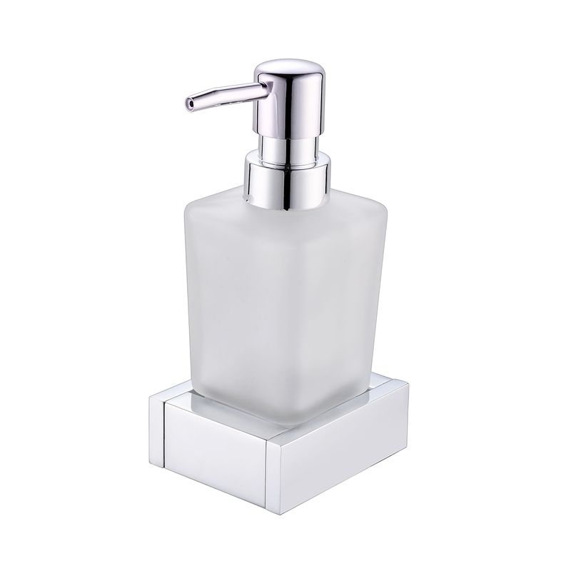 Baños-Dispensador-de-Jabon-Liquido-Kubika-a-Muro-Cromado