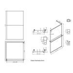 Baños-Mampara-Fija-Simone-con-Brazo-Extensor-Y-Barra-Cromo-1200-Mm