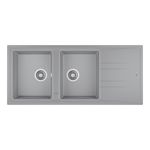 Cocina-Lavaplatos-de-Granito-Stone-2-Cubetas-1-Escurridor-Gris-1160x510-mm