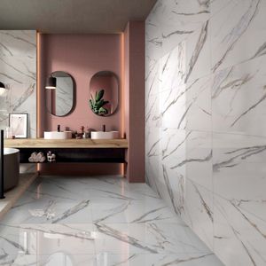Gres Porcelánico Calas Gold Blanco/Beige Pulido 60x120 cm