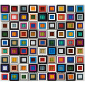 Mosaico Cristal Plastic Multicolor 30x30 cm