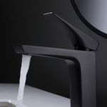 Baños-Griferia-Lavamanos-Kubika-11-cm-Coldstart-S-Desague-Negro-Mate