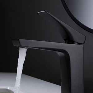 Grifería Lavamanos Kubika 11 cm Coldstart S/Desagüe Negro Mate