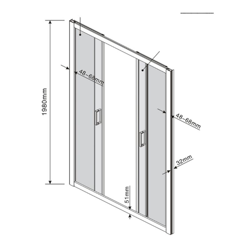 Baños-Mampara-Ducha-Receptaculo-Style-Doble-Corredera-1600x1980-mm
