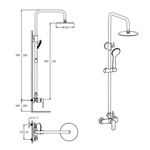 Baños-Columna-Ducha-Urban-23-Cm-Cromo