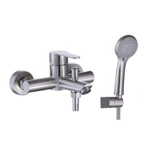 Griferia Ducha Tina Home-N Expuesta Con Set Soporte Ducha Brushed