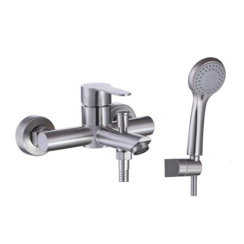 Baños-Griferia-Ducha-Tina-Home-N-Expuesta-Con-Set-Soporte-Ducha-Brushed