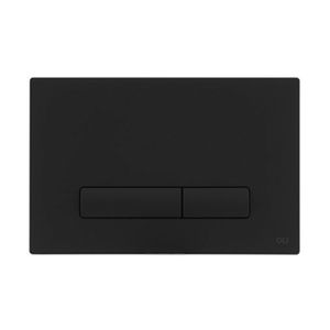 Placa Accionamiento Dual Glam Black Soft Touch
