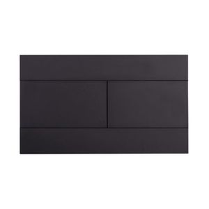 Placa Accionamiento Dual Slim Negro Mate