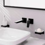 Baños-Griferia-Lavamanos-Logis-Fine-Muro-21-Cm-con-Desague-71256670-Negro-Mate