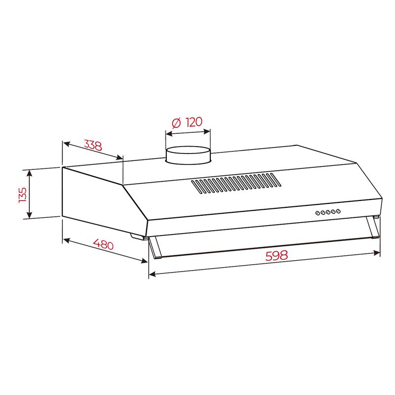 Cocina-Campana-Tradicional-Cx-62120-Kos-Inox-60-Cm