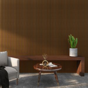Palillaje Acústico Intensity MDF+PET Café 285x2400x21 mm