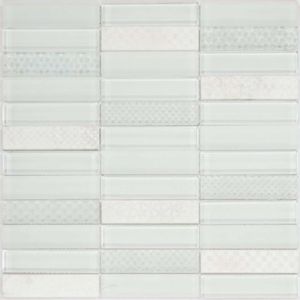 Mosaico Crystal Stone Blanco 30x30 cm