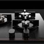 Cocina-Encimera-Cristal-Gas-Linea-Infinity-G1-Negro-Mate-70cm