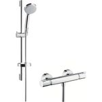 Baños-Set-Barra-Ducha-Croma-con-Jabonera-27032000-Cromada